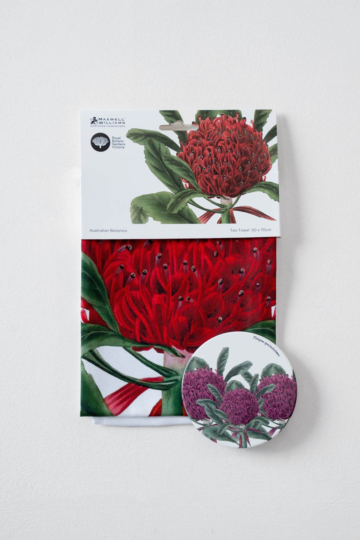RBGV X Maxwell & Williams Australian Botanics Tea Towel - Telopea