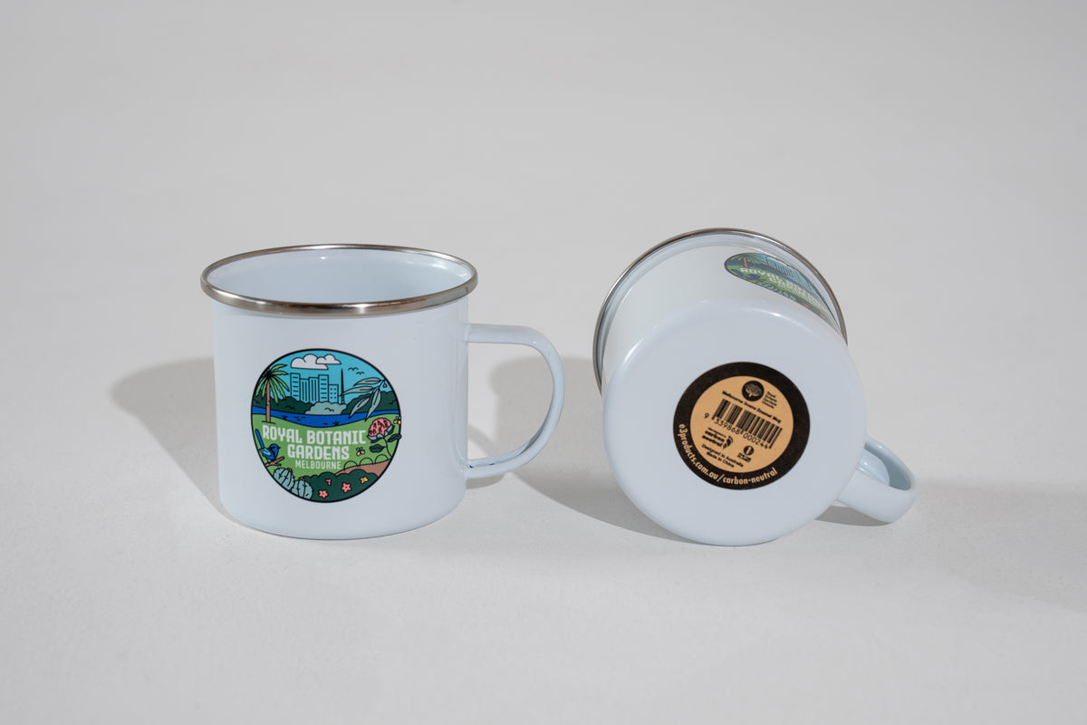 RBGV Melbourne Garden Scene Enamel Mug