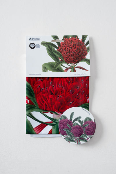 RBGV X Maxwell & Williams Australian Botanics Tea Towel - Telopea