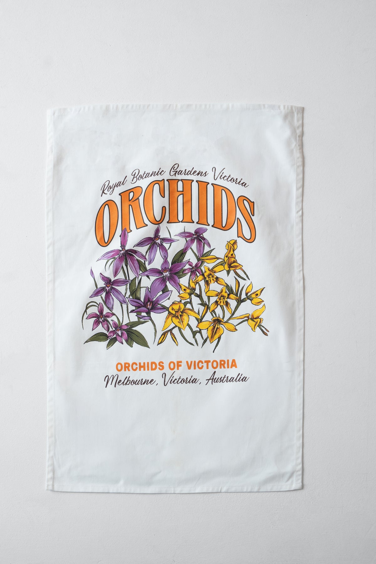 Australian Orchid Tea Towel