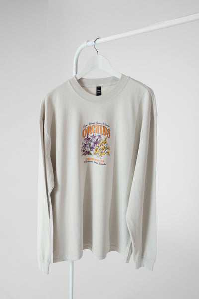 Long Sleeve Printed Tee-Orchid
