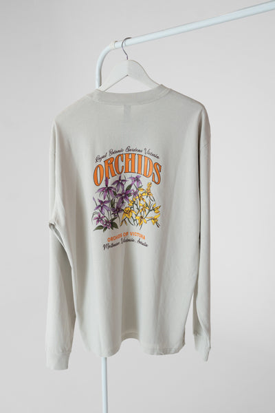 Long Sleeve Printed Tee-Orchid