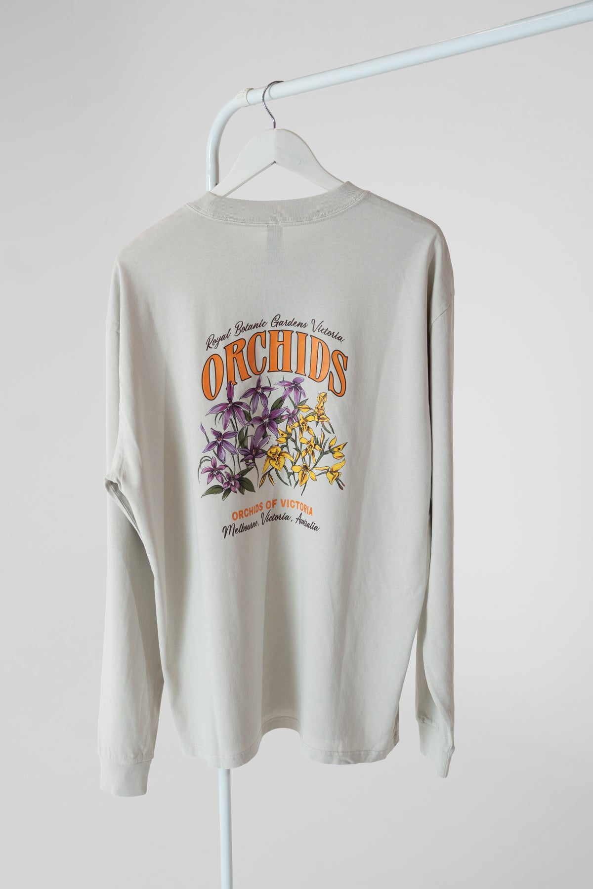 Long Sleeve Printed Tee-Orchid