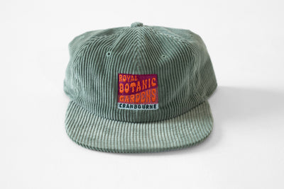 Cord Flat Peak Dad Cap Cranbourne- Sage Green