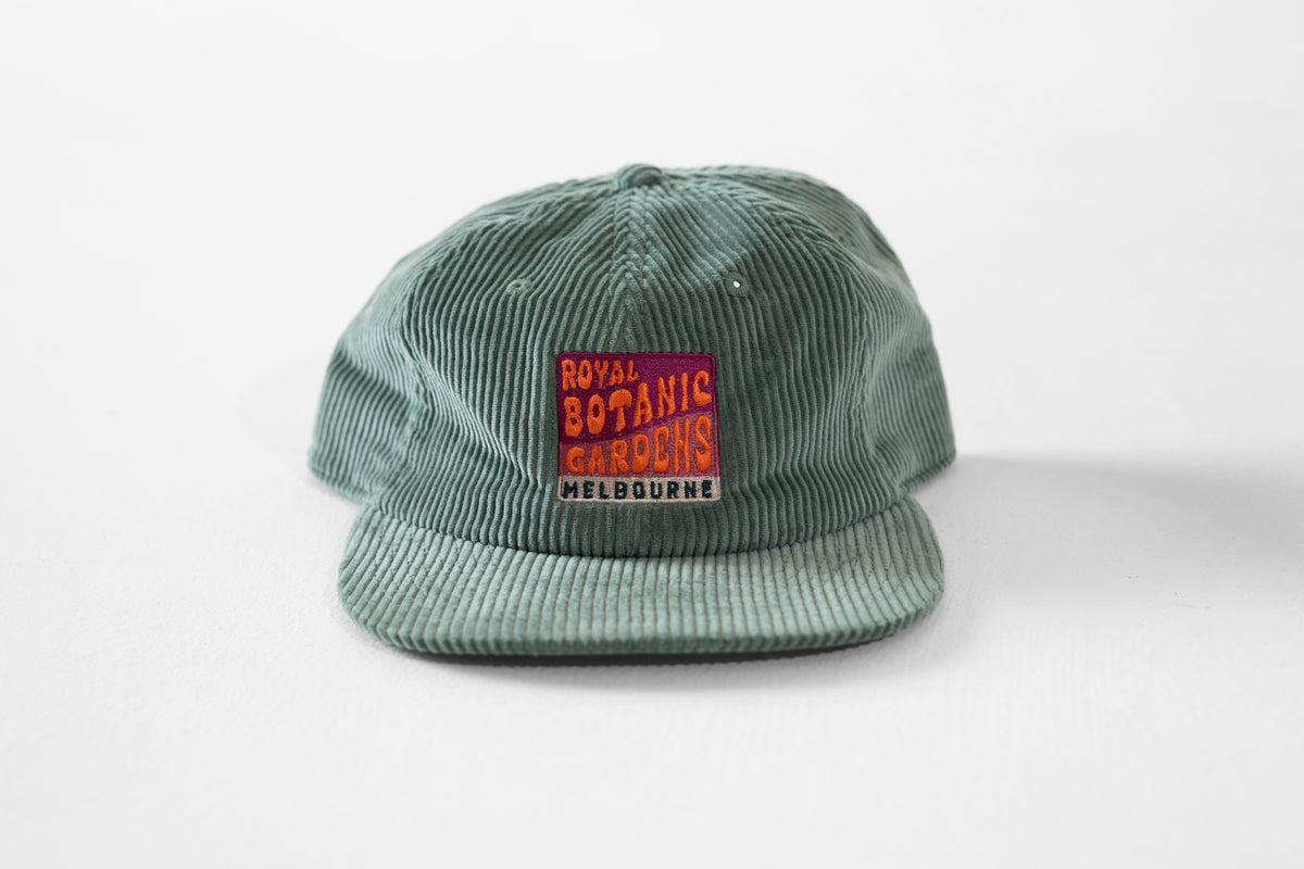 Cord Flat Peak Dad Cap Melbourne- Sage Green