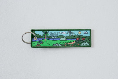 RBGV Melbourne Garden Embroidered Key Tag