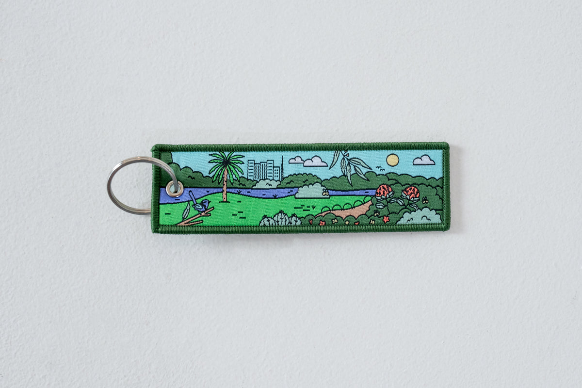 RBGV Melbourne Garden Embroidered Key Tag