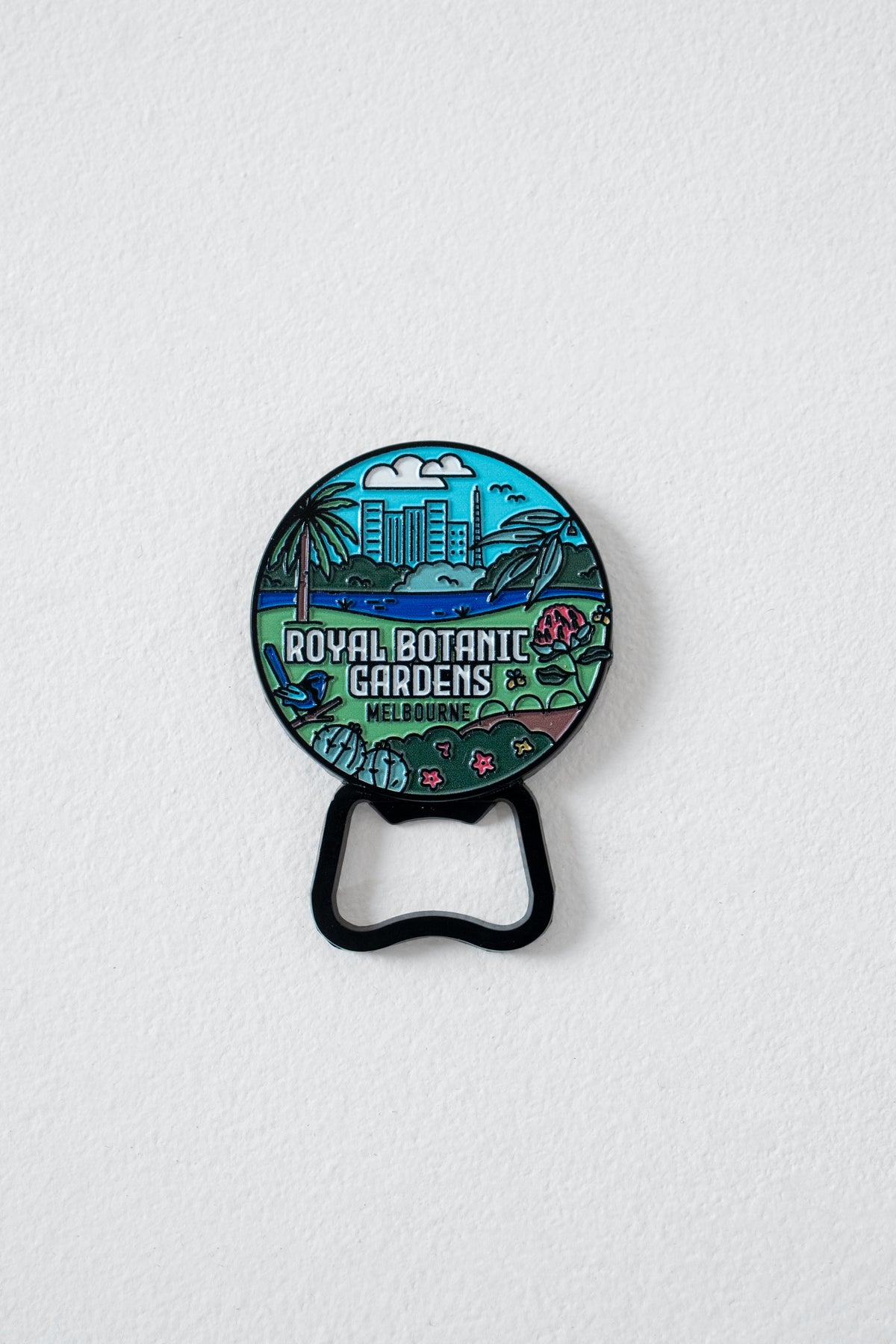 RBGV Melbourne Garden Scene Bottle Opener Magnet