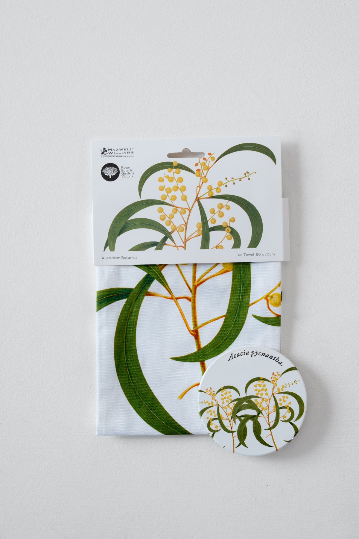 RBGV X Maxwell & Williams Australian Botanics Tea Towel - Wattle