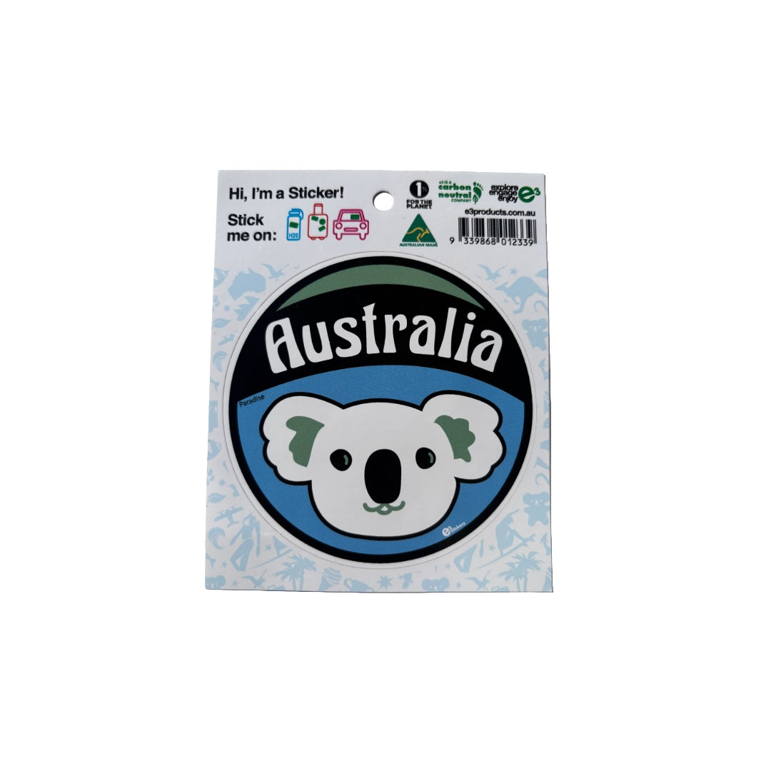 Australia Koala Round Sticker