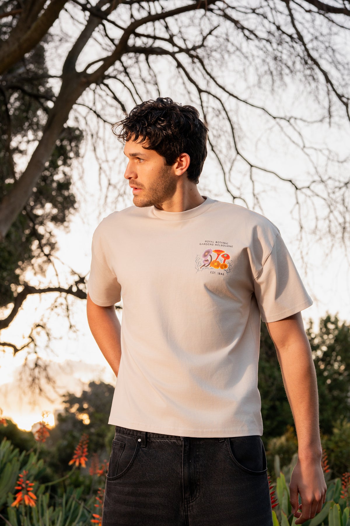 Oversize Crew Neck Tee Mycelium