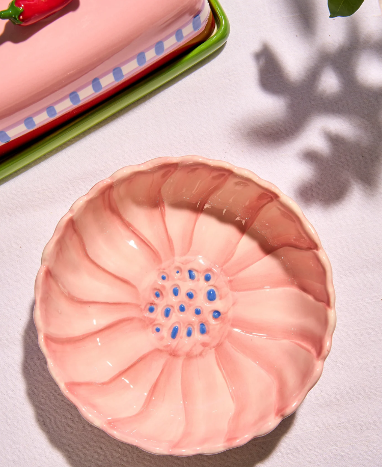 stand bowl flower blush stoneware la la land 2BW1-DL01