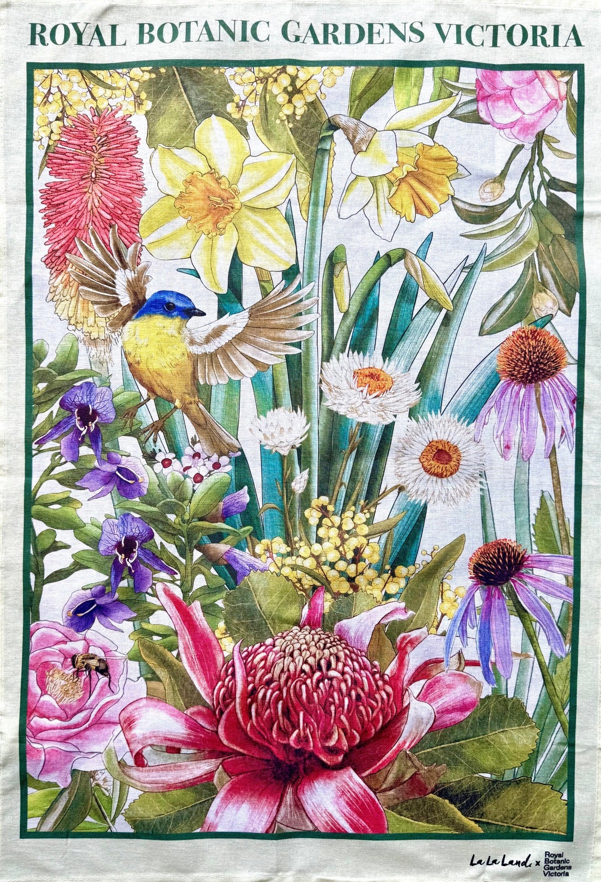 RBGV X La La Land Botanical Blooms Tea Towel