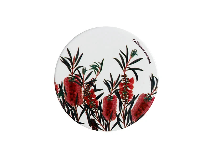 RBGV X Maxwell & Williams Australian Botanics Ceramic Coaster - Bottlebrush